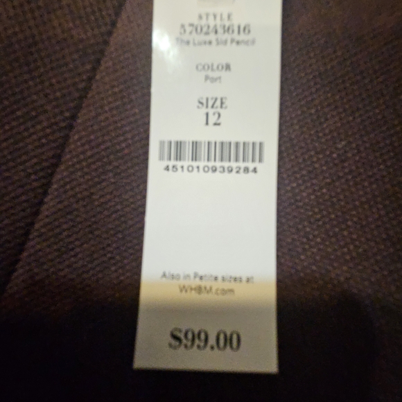 White House Black Market Brown Pencil Skirt Knee-Length - Picture 7 of 9